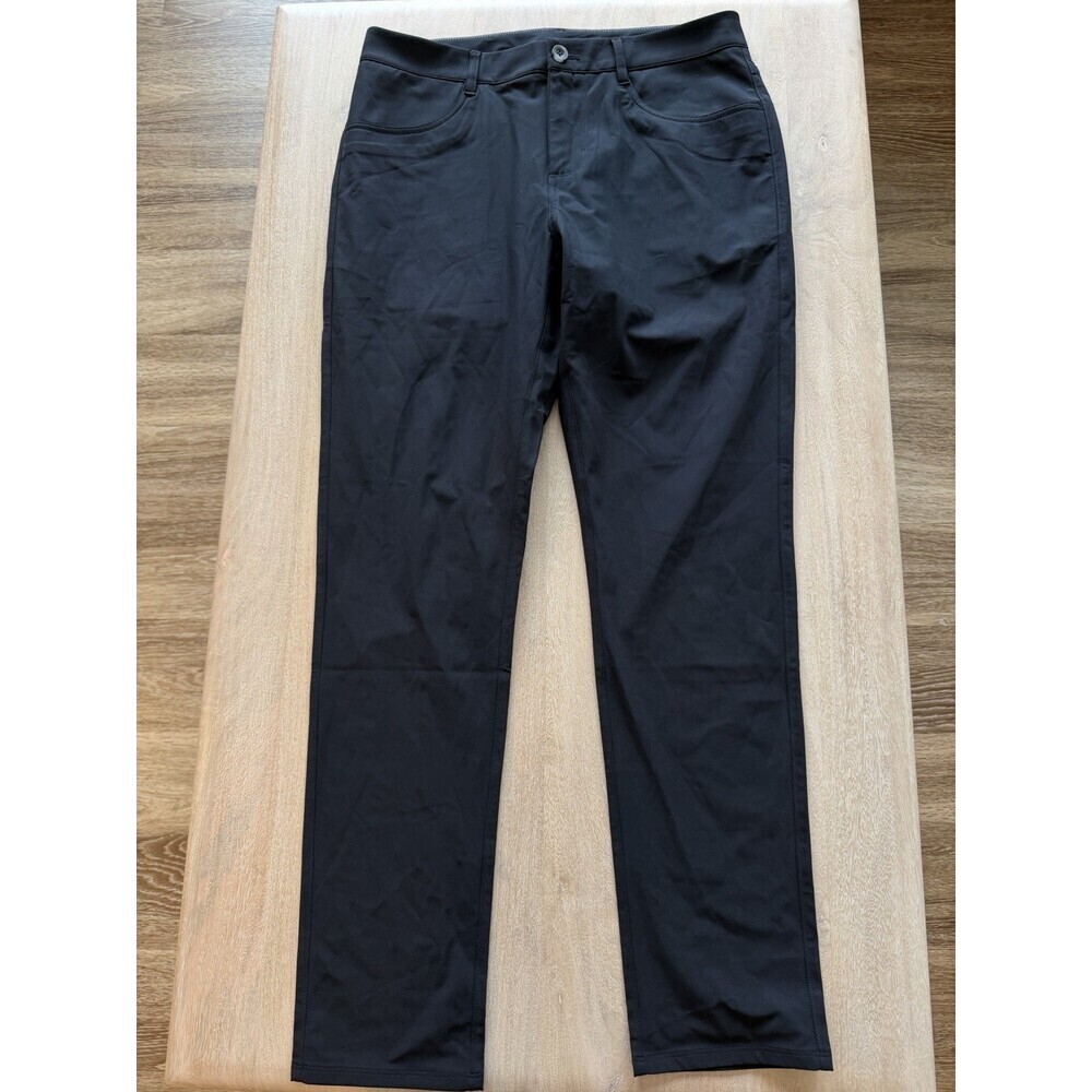 Vuori Meta Pant Athletic Slim Fit 30" Black Waist Size 31 - Picture 3 of 7